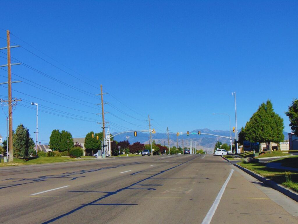 West at SR-74 & SR-92 junction, Highland, UT